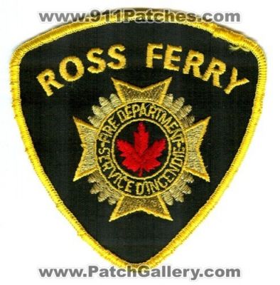 Ross Ferry Fire Department (Canada NS)
Scan By: PatchGallery.com
Keywords: dept.