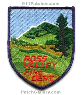 Ross Valley Fire Department Patch (California)
Scan By: PatchGallery.com
Keywords: dept.