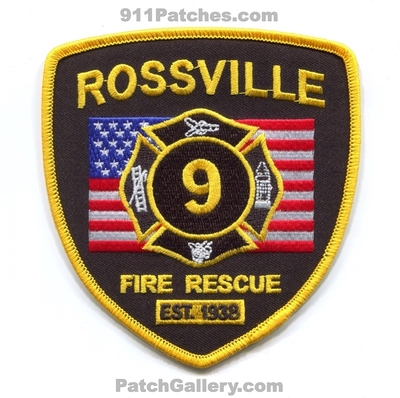 Rossville Fire Rescue Department 9 Patch (Indiana)
Scan By: PatchGallery.com
Keywords: est. 1938