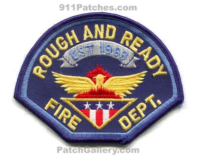 Rough and Ready Fire Department Patch (California)
Scan By: PatchGallery.com
Keywords: dept. est 1963