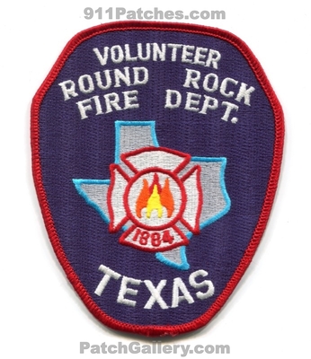 Round Rock Volunteer Fire Department Patch (Texas)
Scan By: PatchGallery.com
Keywords: vol. dept. 1884