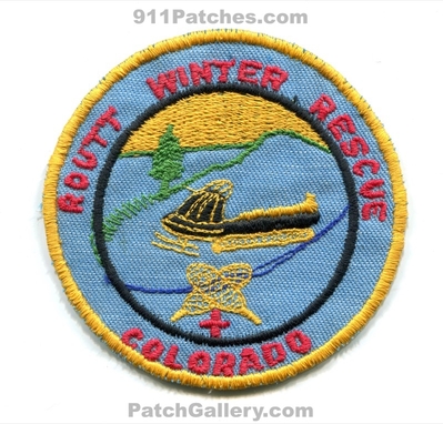 Routt Winter Rescue Patch (Colorado)
[b]Scan From: Our Collection[/b]
