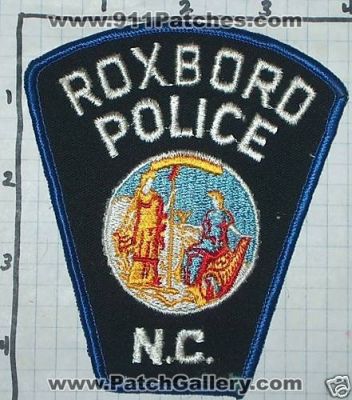 Roxboro Police Department (North Carolina)
Thanks to swmpside for this picture.
Keywords: dept. n.c.