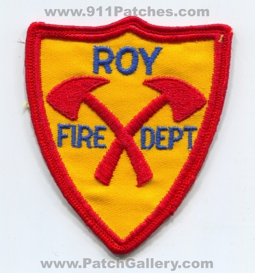 Roy Fire Department Patch (Utah)
Scan By: PatchGallery.com
Keywords: dept.