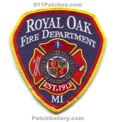 Royal Oak Fire Department Patch (Michigan)
Scan By: PatchGallery.com
Keywords: dept. rescue prevention suppression est. 1913