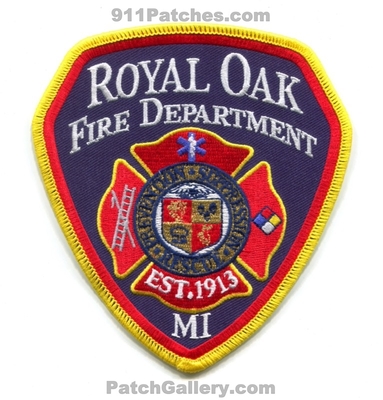 Royal Oak Fire Rescue Department Patch (Michigan)
Scan By: PatchGallery.com
Keywords: dept. prevention suppression est. 1913