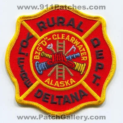 Rural Deltana Volunteer Fire Department Patch (Alaska)
Scan By: PatchGallery.com
Keywords: vol. dept. big "d" clearwater