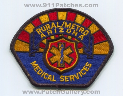 Rural Metro Emergency Medical Services EMS Patch (Arizona)
Scan By: PatchGallery.com
Keywords: ambulance emt paramedic