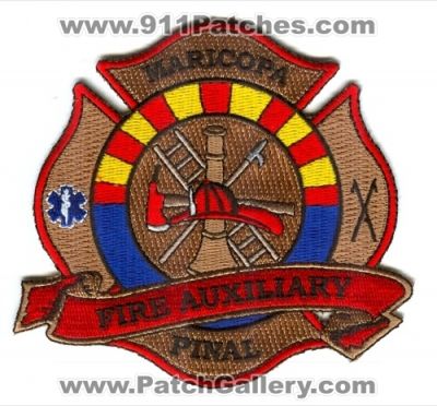 Rural Metro Fire Department Maricopa Pinal County Auxiliary (Arizona)
Scan By: PatchGallery.com
Keywords: rmfd dept.