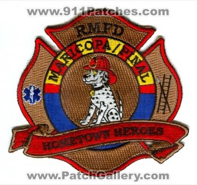 Rural Metro Fire Department Hometown Heroes Patch (Arizona)
Scan By: PatchGallery.com
[b]Patch Made By: 911Patches.com[/b]
Keywords: rmfd dept. maricopa pinal county
