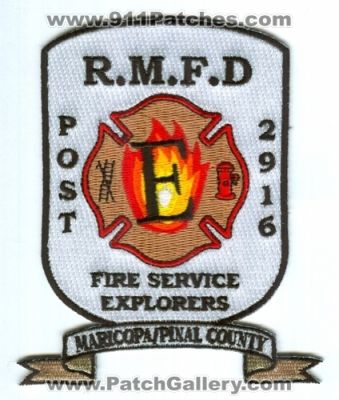 Rural Metro Fire Department Explorers Post 2916 (Arizona)
Scan By: PatchGallery.com
Keywords: service rmfd r.m.f.d. maricopa pinal county