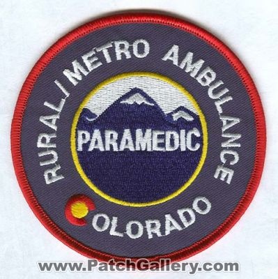 Rural Metro Ambulance Paramedic Patch (Colorado) (Defunct)
[b]Scan From: Our Collection[/b]
(Confirmed)
www.RuralMetroColorado.com
Keywords: ems
