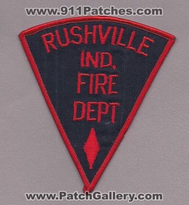 Rushville Fire Department (Indiana)
Thanks to PaulsFirePatches.com for this scan. 
Keywords: dept. ind.