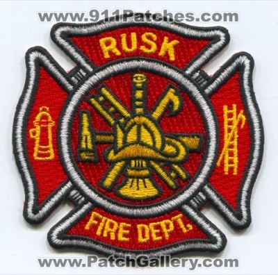 Rusk Fire Department (Texas)
Scan By: PatchGallery.com
Keywords: dept.