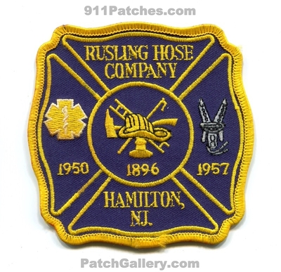 Rusling Hose Company Fire Department Hamilton Patch (New Jersey)
Scan By: PatchGallery.com
Keywords: co. dept. 1896 1950 1957