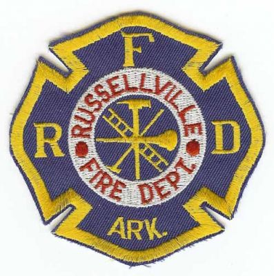 Russellville Fire Dept
Thanks to PaulsFirePatches.com for this scan.
Keywords: arkansas department