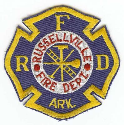 Russellville Fire Dept
Thanks to PaulsFirePatches.com for this scan.
Keywords: arkansas department