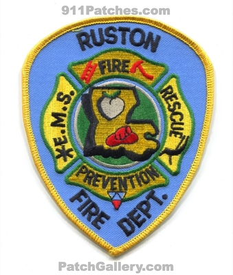 Ruston Fire Rescue Department Patch (Louisiana)
Scan By: PatchGallery.com
Keywords: dept. rescue ems prevention