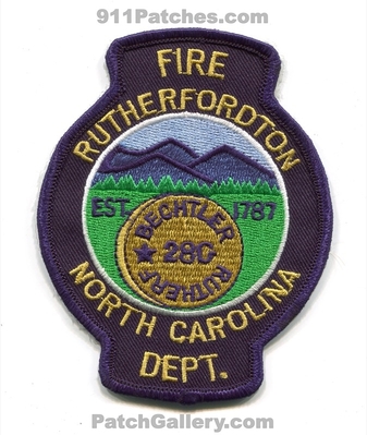 Rutherfordton Fire Department Patch (North Carolina)
Scan By: PatchGallery.com
Keywords: dept. bechtler 28g est. 1787