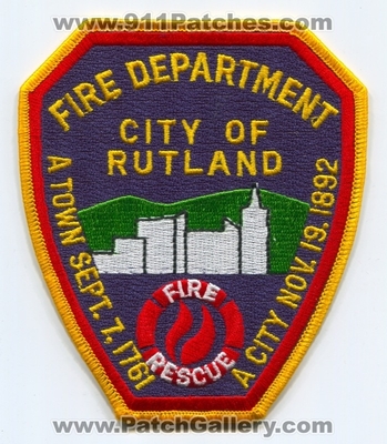 Rutland Fire Rescue Department Patch (Vermont)
Scan By: PatchGallery.com
Keywords: city of dept. a town