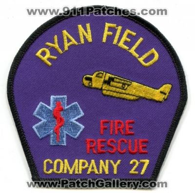 Riverside County Fire Department Company 27 Ryan Field Air Attack Base Patch (California)
Scan By: PatchGallery.com
Keywords: co. dept. station rescue