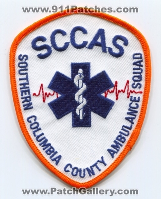 Southern Columbia County Ambulance Squad SCCAS EMS Patch (New York)
Scan By: PatchGallery.com
Keywords: co.