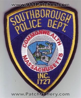 Southborough Police Department (Massachusetts)
Thanks to Dave Slade for this scan.
Keywords: dept. commonwealth