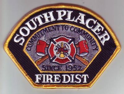 South Placer Fire Dist (California)
Thanks to Dave Slade for this scan.
Keywords: district