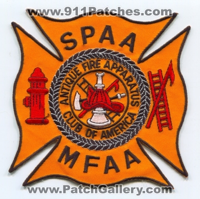 Society for the Preservation and Appreciation of Antique Motor Fire Apparatus in America SPAAMFAA Patch (New York)
Scan By: PatchGallery.com
Keywords: fire club
