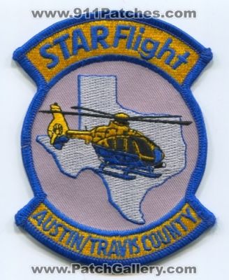 STAR Flight Austin Travis County Patch (Texas)
[b]Scan From: Our Collection[/b]
[b]In Memory of Flight Nurse Kristin McLain[/b]
Keywords: starflight co. shock trauma air rescue medical helicopter ambulance ems fire