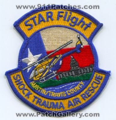 STAR Flight Austin Travis County Patch (Texas)
[b]Scan From: Our Collection[/b]
[b]In Memory of Flight Nurse Kristin McLain[/b]
Keywords: starflight co. shock trauma air rescue medical helicopter ambulance ems fire