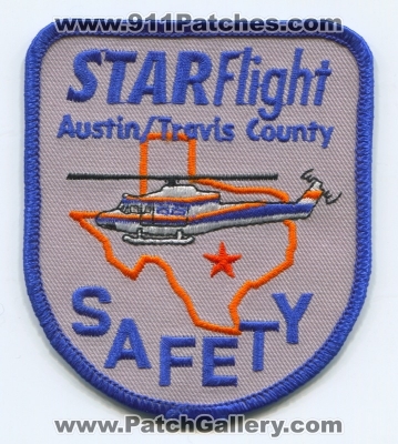 STAR Flight Austin Travis County Safety Patch (Texas)
[b]Scan From: Our Collection[/b]
[b]In Memory of Flight Nurse Kristin McLain[/b]
Keywords: starflight co. shock trauma air rescue medical helicopter ambulance ems fire