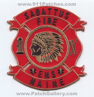 Sabattus Fire EMS Department Patch (Maine)
Scan By: PatchGallery.com
Keywords: dept.