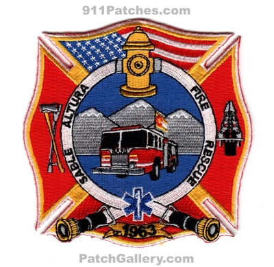Sable Altura Fire Rescue Department Patch (Colorado)
[b]Scan From: Our Collection[/b]
Keywords: dept. 1963