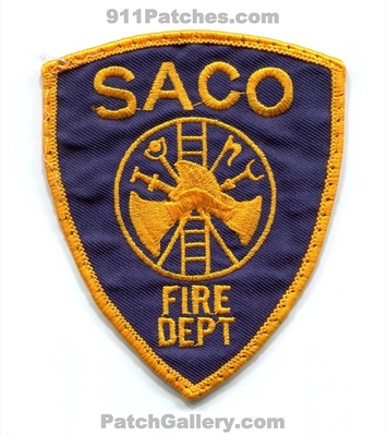 Saco Fire Department Patch (Maine)
Scan By: PatchGallery.com
Keywords: dept.