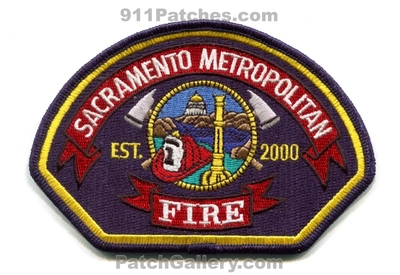 Sacramento Metropolitan Fire Department Patch (California)
Scan By: PatchGallery.com
Keywords: dept. est. 2000