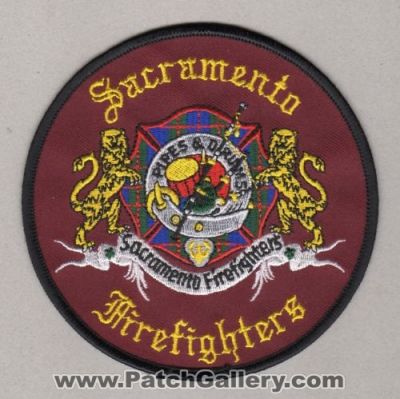 Sacramento FireFighters Pipes and Drums (California)
Thanks to Paul Howard for this scan.
Keywords: fire department dept. &