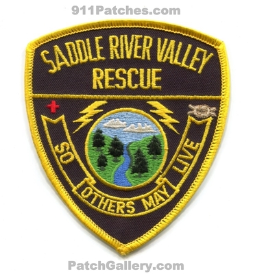 Saddle River Valley Rescue Patch (New Jersey) (Confirmed)
Scan By: PatchGallery.com
Keywords: ems ambulance emt paramedic fire so others may live