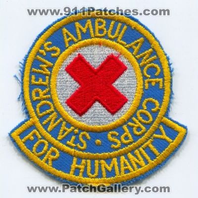Saint Andrews Ambulance Corps (United Kingdom - Scotland)
Scan By: PatchGallery.com
Keywords: st. ems for humanity