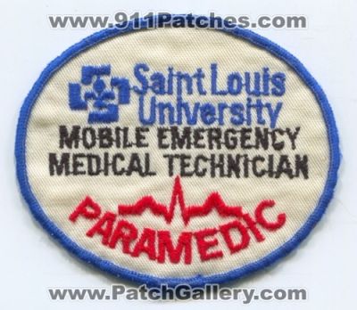 Saint Louis University Mobile Emergency Medical Technician EMT Paramedic Patch (Missouri)
Scan By: PatchGallery.com
Keywords: st.