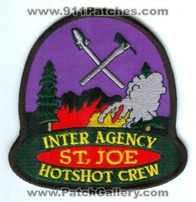 Saint Joe Inter Agency HotShot Crew Wildland Fire (Idaho)
Scan By: PatchGallery.com
Keywords: st. interagency wildfire forest