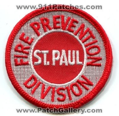 Saint Paul Fire Department Prevention Division (Minnesota)
Scan By: PatchGallery.com
Keywords: st. dept.