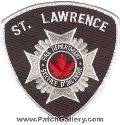 Saint Lawrence Fire Department (Canada ON)
Thanks to zwpatch.ca for this scan.
Keywords: st