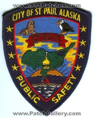 Saint Paul Public Safety Department Patch (Alaska)
Scan By: PatchGallery.com
Keywords: city of st. dept. dps fire police pribilof islands