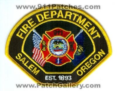 Oregon Salem OR Fire Dept Patch 