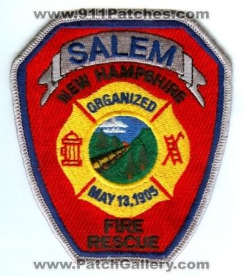 Salem Fire Rescue Department Patch (New Hampshire)
Scan By: PatchGallery.com
Keywords: dept. organized may 13, 1905