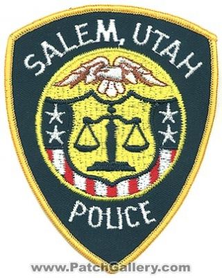 Salem Police Department (Utah)
Thanks to Alans-Stuff.com for this scan.
Keywords: dept.