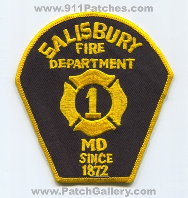 Salisbury Fire Department 1 Patch (Maryland)
Scan By: PatchGallery.com
Keywords: dept. md since 1872