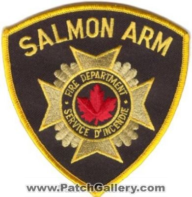 Salmon Arm Fire Department (Canada BC)
Thanks to zwpatch.ca for this scan.
