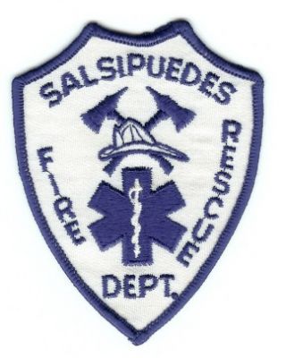 Salsipuedes Fire Dept
Thanks to PaulsFirePatches.com for this scan.
Keywords: california department rescue
